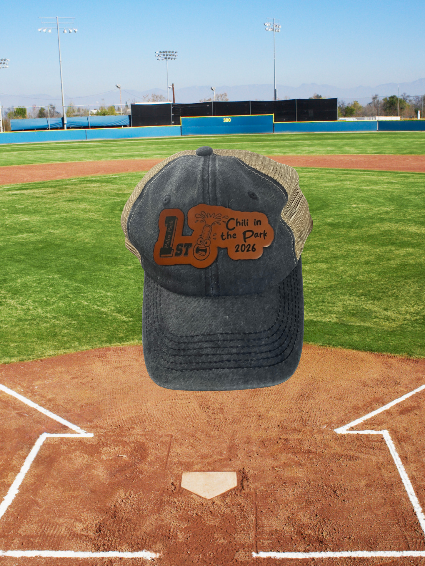 Customizable Baseball Cap with Leather Patch - Perfect for Branding